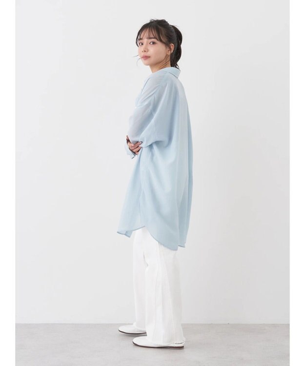 earth music&ecology ウ゛ィンテージボタンシャツ Sax