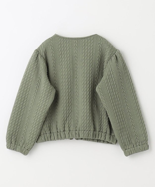 組曲 KIDS 【110-140cm】ホイップキルト ブルゾン カーキ系