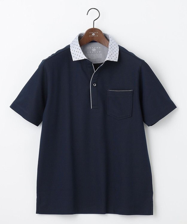 JOSEPH ABBOUD 【ギフトでも人気！オーガニックコットン使用】ダディ ポロシャツ ネイビー系