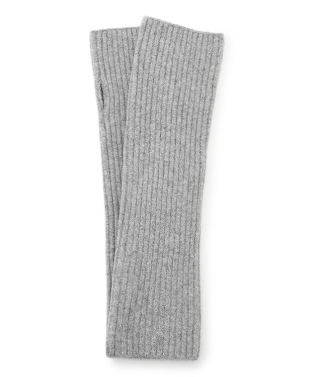 UNFILO 【WEB/一部店舗限定】ふわふわニット アームウォーマー グレー