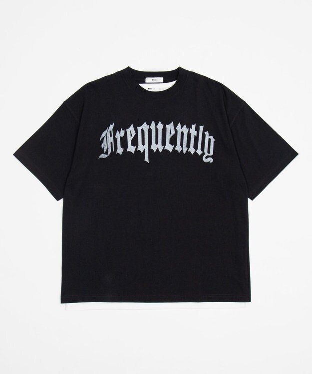 WEGO 【ユニセックス着用ITEM】アンサンブルグラフィックT（SS） ブラック中濃色