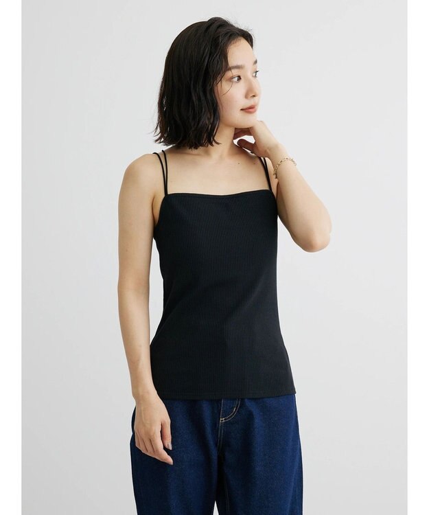 Green Parks カップ付きマルチストラップキャミ２ Black