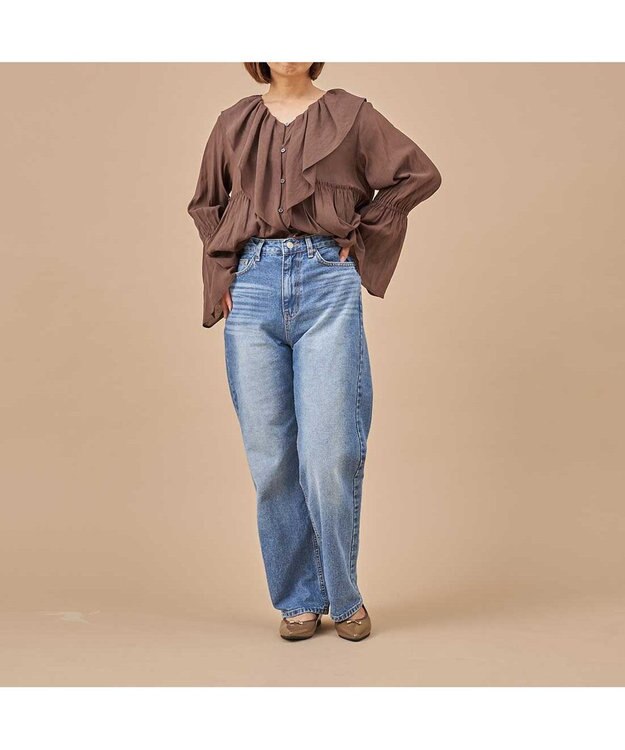 MODE ET JACOMO <carino>【レイン対応】中敷きデザインバレエシューズ オークエナメル