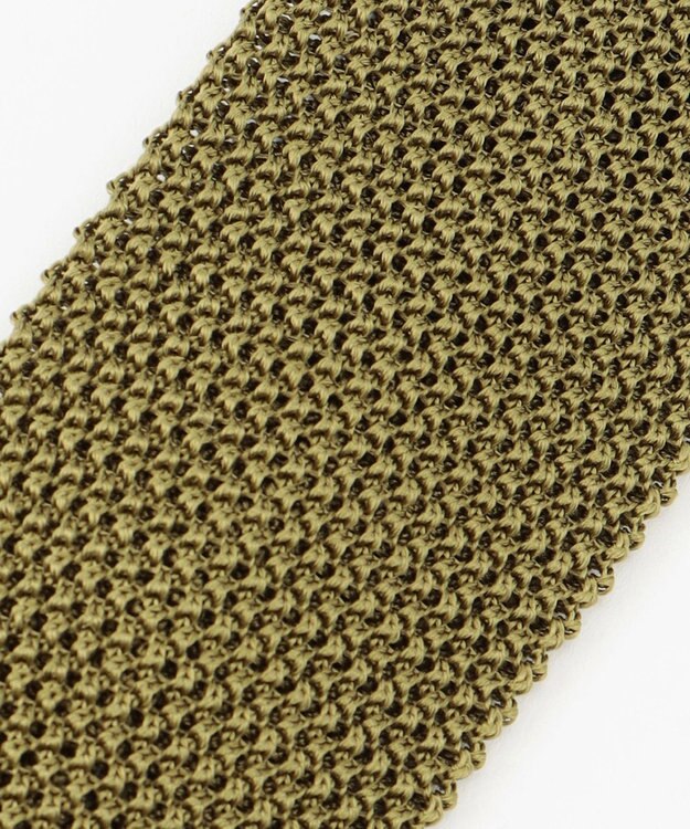 J.PRESS MEN シルク無地 ニットタイ オリーブ系