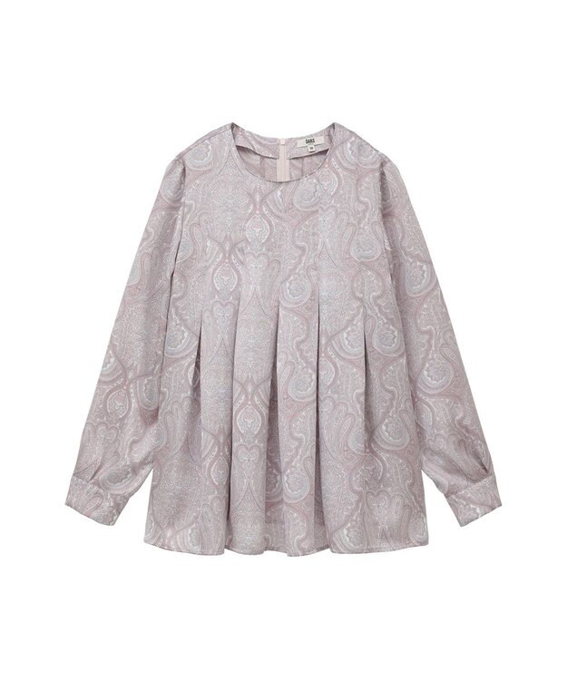 DAKS ヴィンテージペイズリープリントブラウス パープル