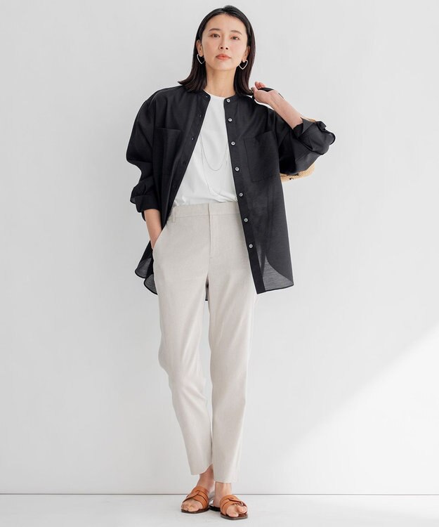 23区 CORSOROMA カットワーク サンダル キャメル系