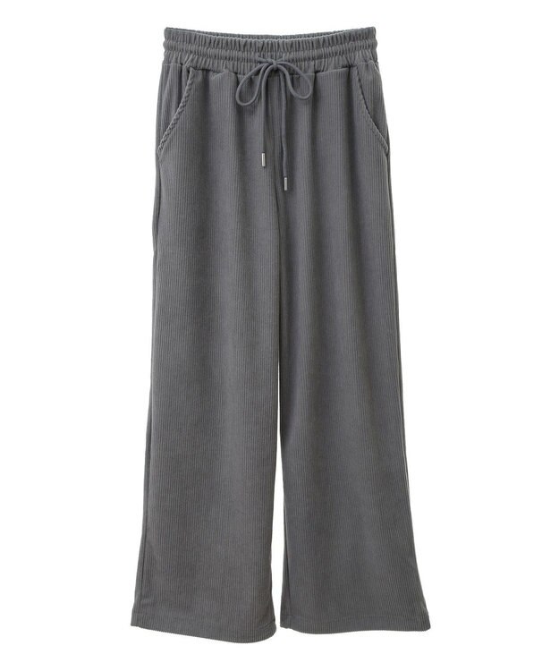 earth music&ecology リラックスコーデュロイパンツ Gray
