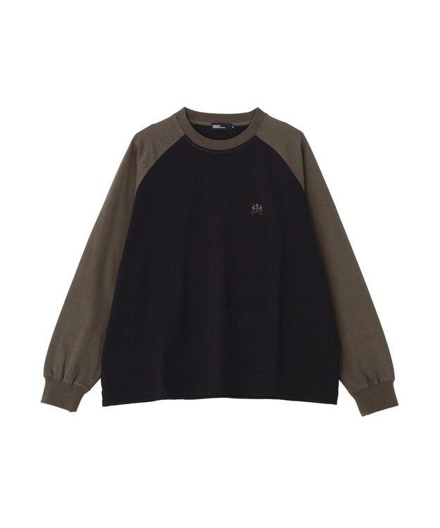CRAFT STANDARD BOUTIQUE ワンポイント刺繍ラグランロンＴ Black