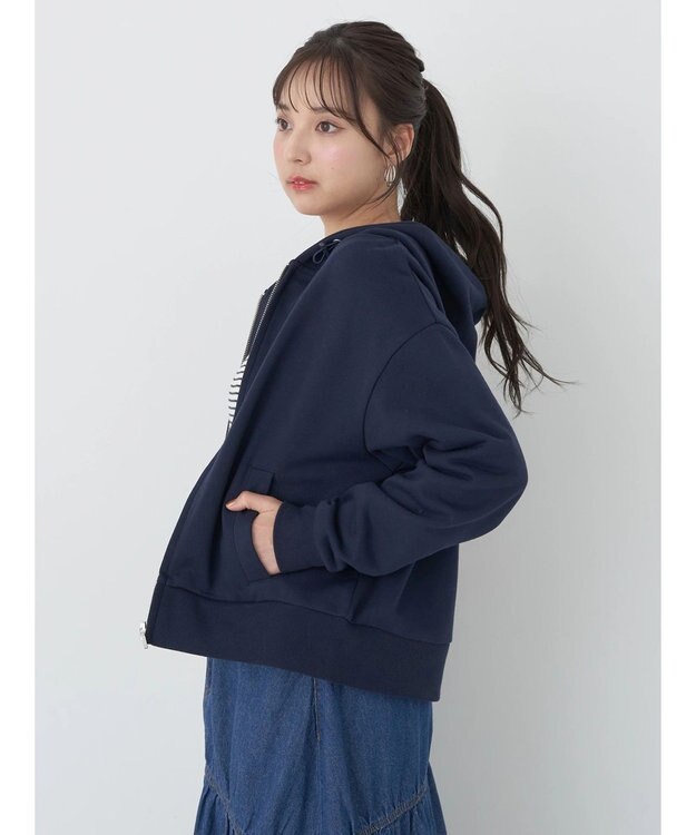 earth music&ecology ｚｉｐパーカー Navy