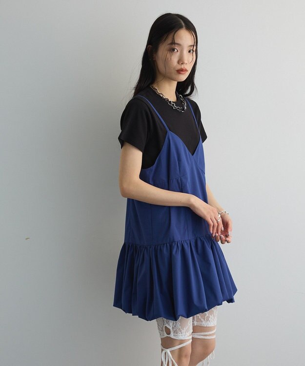 Green Parks 裾バルーンキャミワンピース Blue