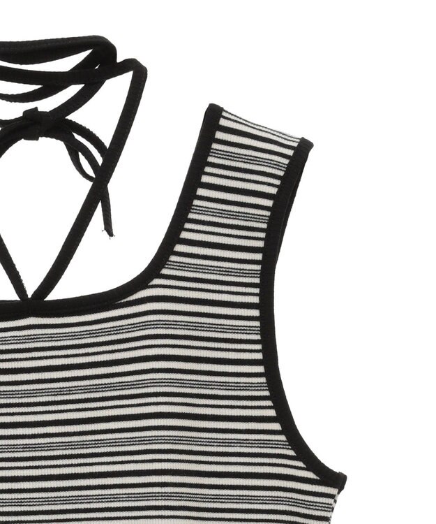 Green Parks チョーカー付きタンクトップ Border