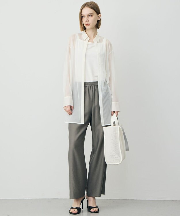 ICB レーヨンブライトポンチ キャミソール オフホワイト