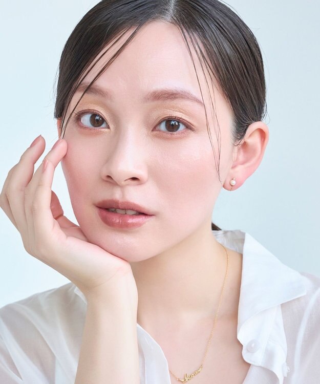 Phoebe 【痛くないシリーズ】パワーストーンライトフィットイヤリング　パール ホワイト