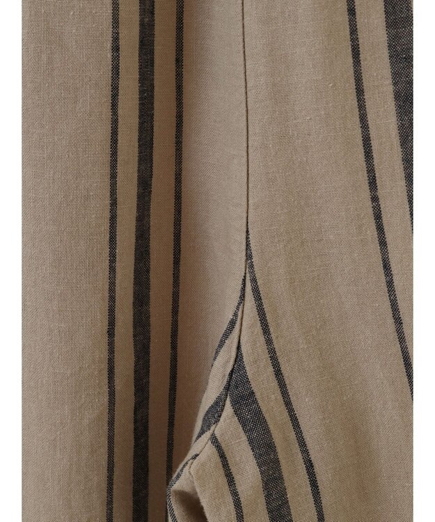 CRAFT STANDARD BOUTIQUE リネンレーヨンストライプイージーパンツ Stripe Beige