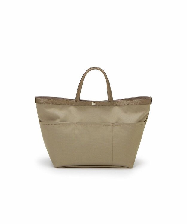 TOPKAPI 【Breath TOPKAPI】NORM ノーム リサイクル ポリエステル シュリンクレザー コンビ A4 トート バッグ グレージュ