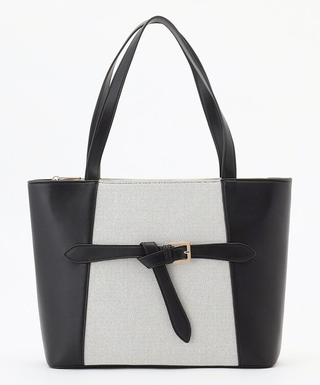 ANY SIS キャンバスコンビトート バッグ ブラック