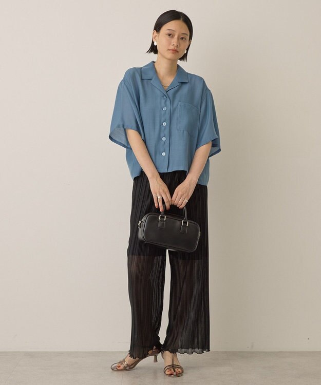 AMERICAN HOLIC ラメプリーツパンツ Black