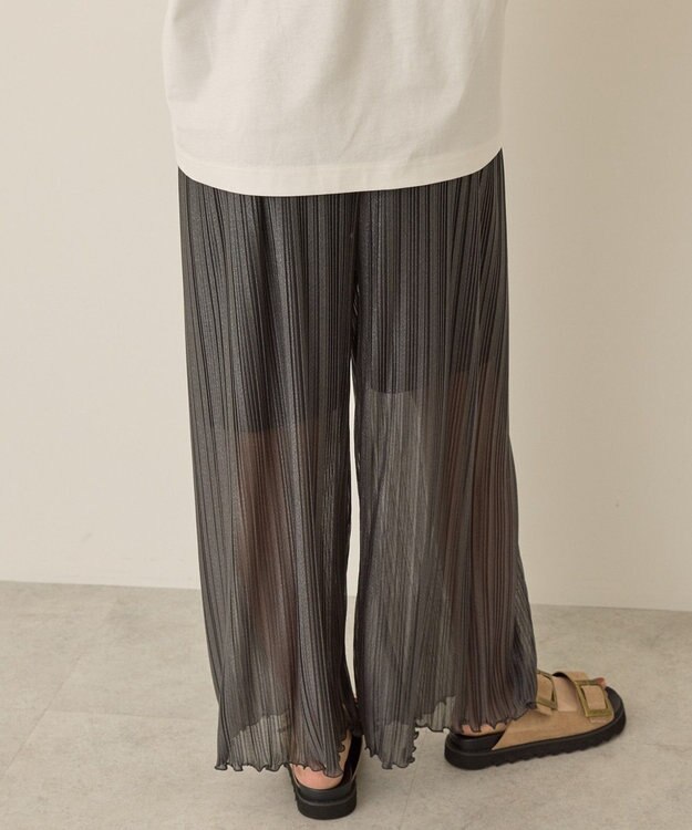 AMERICAN HOLIC ラメプリーツパンツ Charcoal Gray