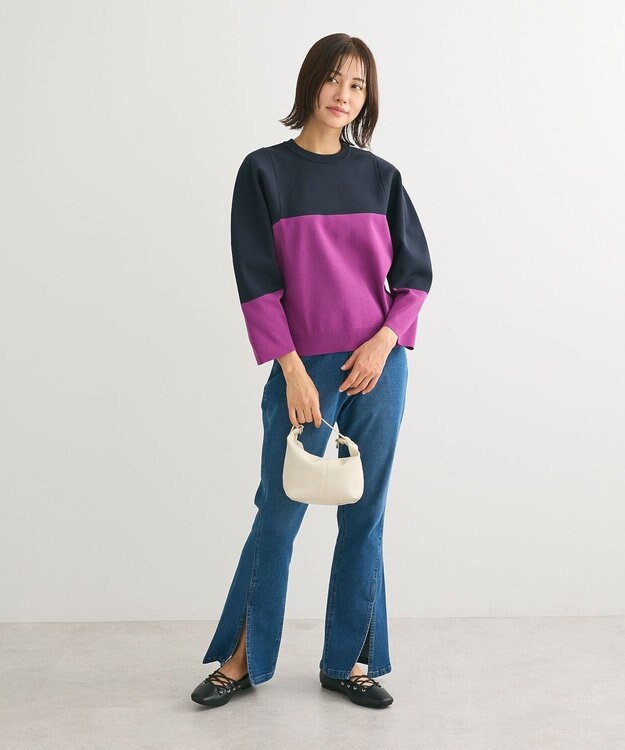 Green Parks ・ｆｕｒｒｙ　ｒａｔｅ　かる～いニットプルオーハ Navy