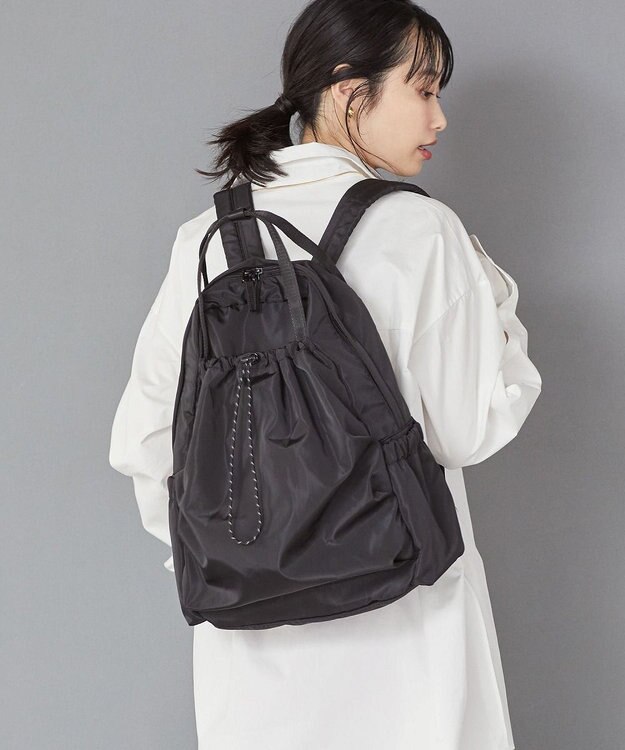 TOPKAPI 【TREASURE TOPKAPI】ドローストリング リュック / バッグパック ブラック