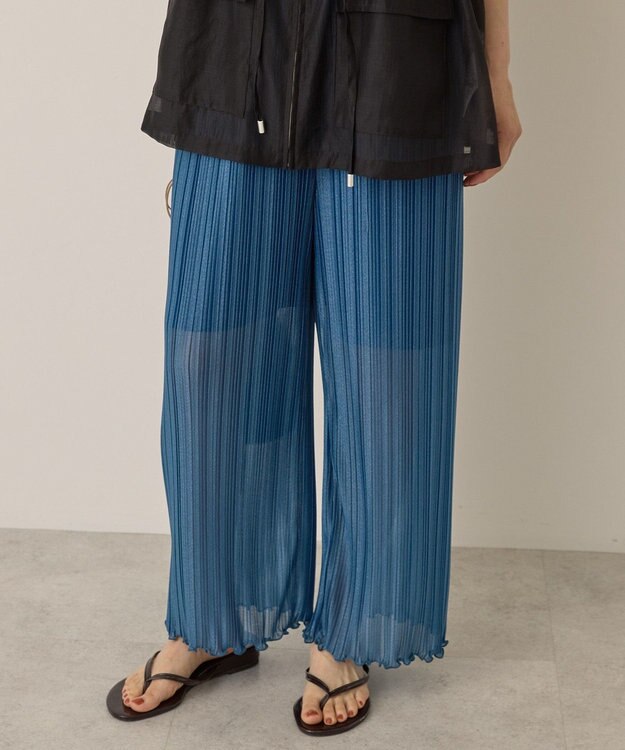 AMERICAN HOLIC ラメプリーツパンツ Blue