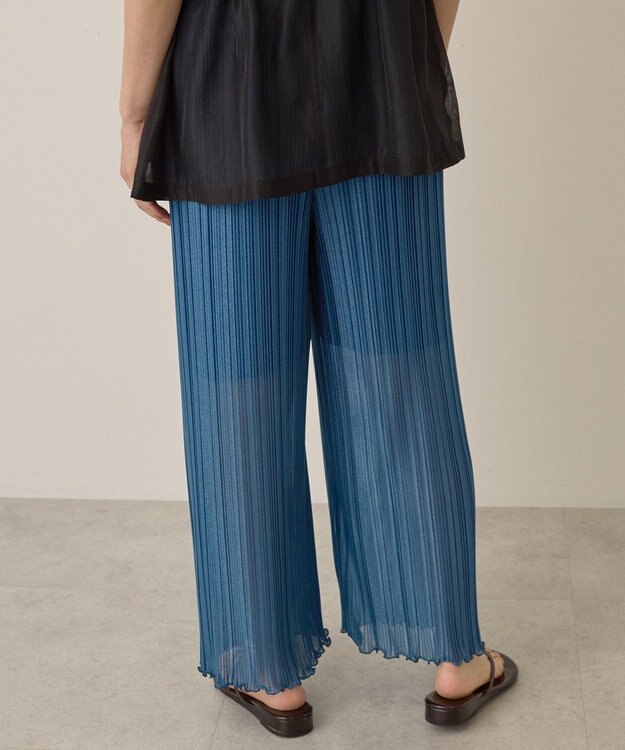 AMERICAN HOLIC ラメプリーツパンツ Blue