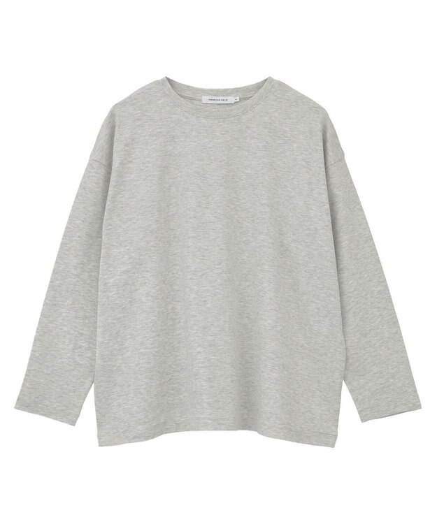 AMERICAN HOLIC クルーネックスクエアヘムプルオーバー Light Gray Mixture