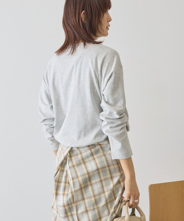 AMERICAN HOLIC クルーネックスクエアヘムプルオーバー Light Gray Mixture