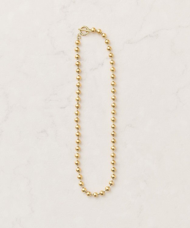 AMERICAN HOLIC 【ステンレス】ボールチェーンマンテルネックレス Gold
