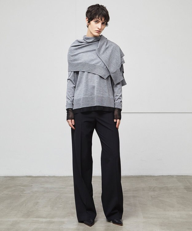 BEIGE， 【洗える】LA MONNAIE / クルーネックニット Md Gray