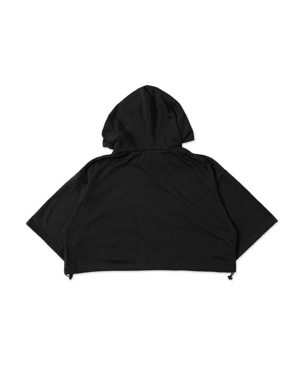 WEGO スターロゴ半袖ジップパーカー ダークグレー