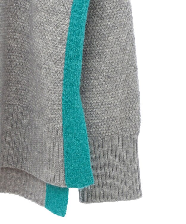 AMERICAN HOLIC 配色ニットポコポコプルオーバー Gray Mixture