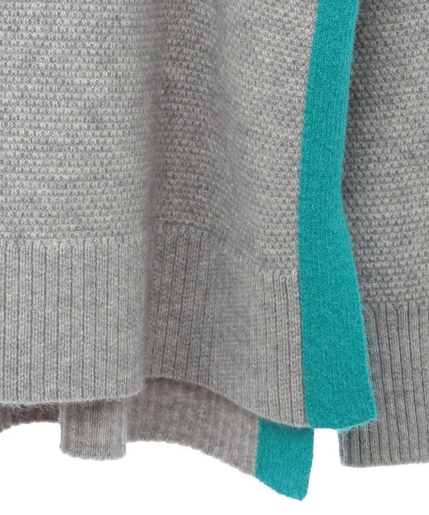 AMERICAN HOLIC 配色ニットポコポコプルオーバー Gray Mixture