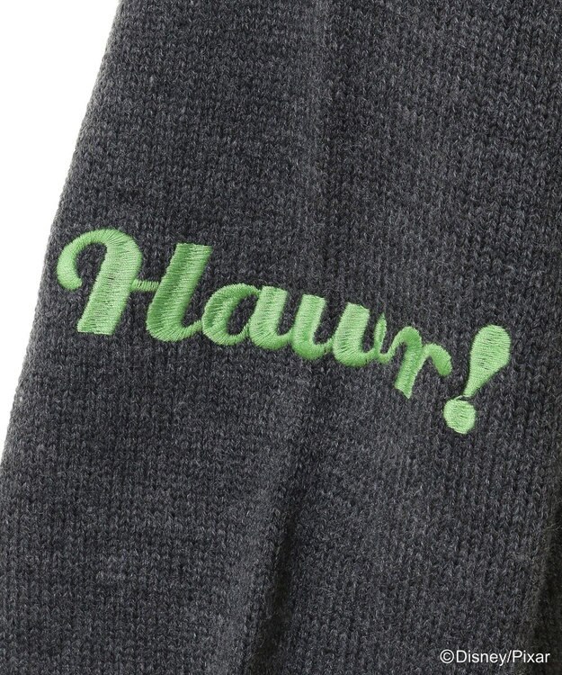 Green Parks トイストーリー／ワッペンショート丈カーディガン Gray Mixture