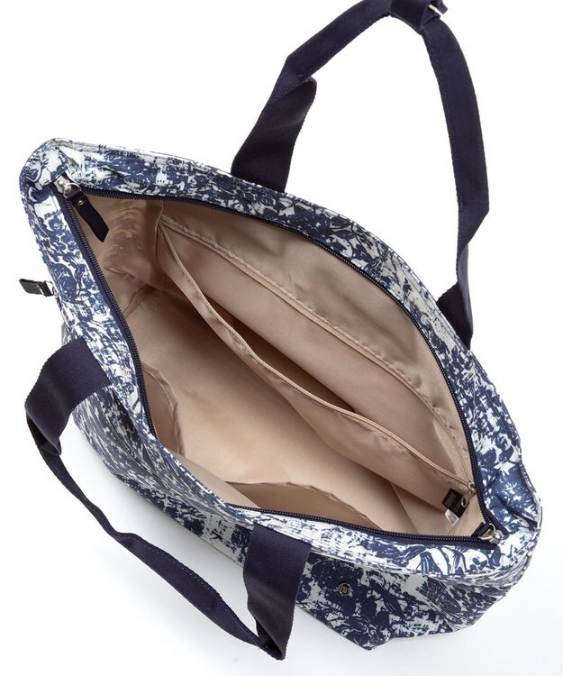 ACE BAGS & LUGGAGE hiromichi nakano フェズリ トートバッグ  17524 ヒロミチナカノ ネイビー（フラワー）