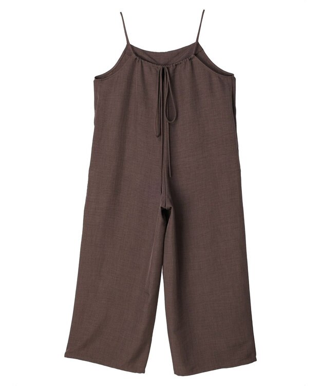 Green Parks 細ひもゆったりサロペット Brown