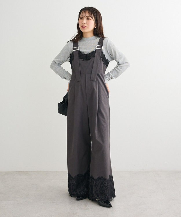 Green Parks ・ＳＵＧＡＲ　ＳＰＯＯＮ　レーストリムオールインワン Charcoal Gray