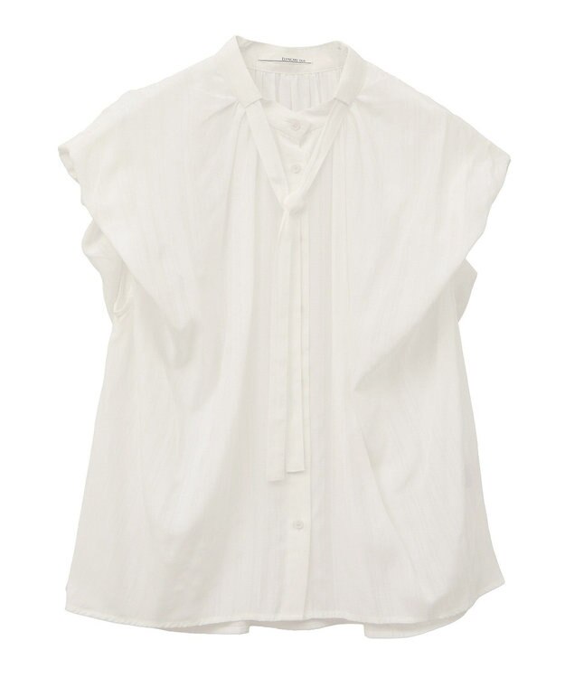 Green Parks ・ＥＬＥＮＣＡＲＥ　ＤＵＥ　ボウタイフレンチブラウス Off White