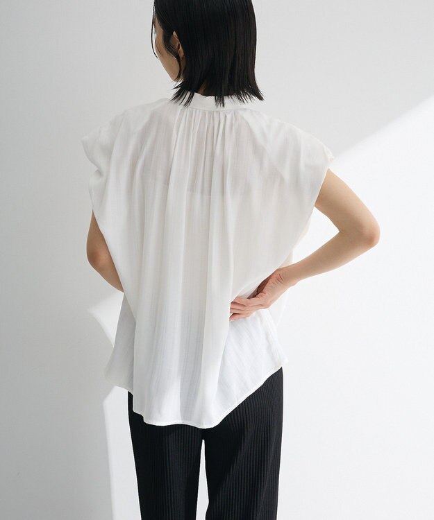 Green Parks ・ＥＬＥＮＣＡＲＥ　ＤＵＥ　ボウタイフレンチブラウス Off White