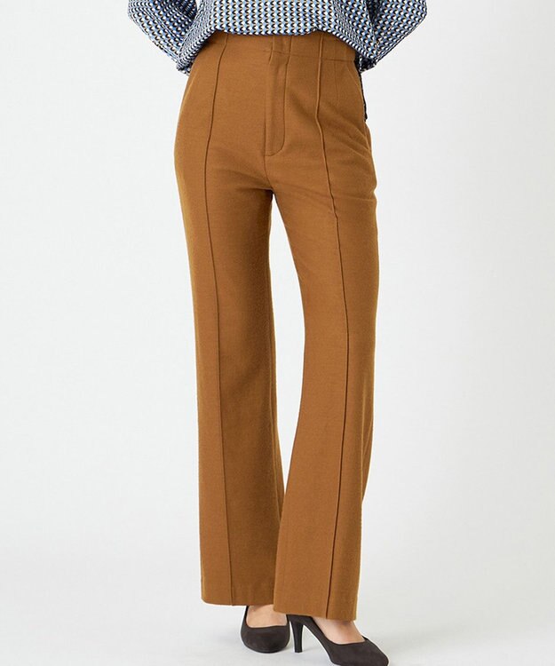 BEIGE， MAZARINE / スリムフレアパンツ L.Brown