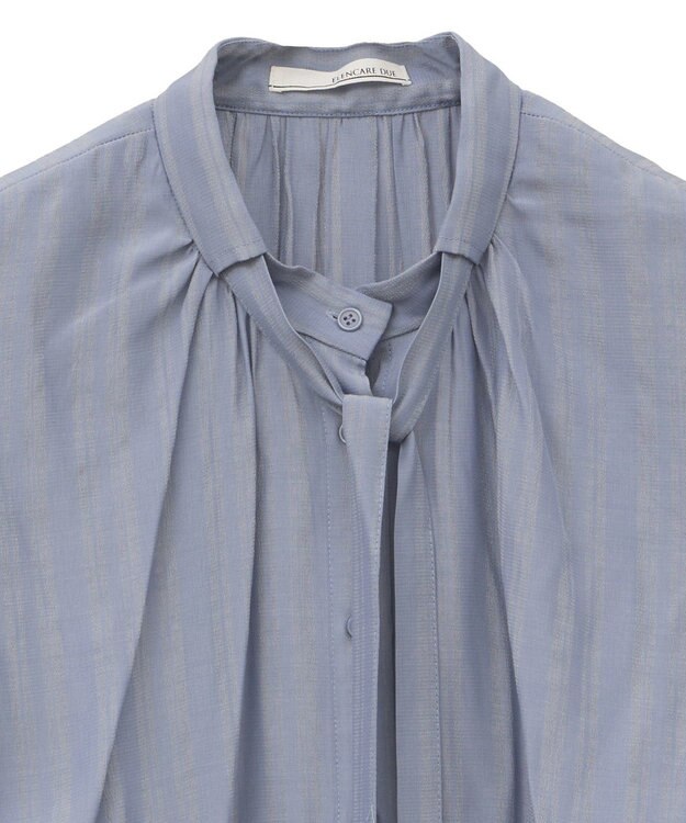 Green Parks ・ＥＬＥＮＣＡＲＥ　ＤＵＥ　ボウタイフレンチブラウス Blue