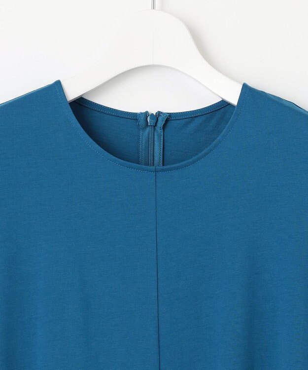 23区 S 【洗える】ALBINIコーコラン タックスリーブ ワンピース ブルー系