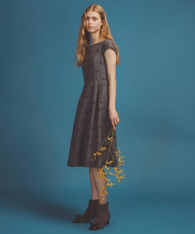 TOCCA 【洗える・消臭】SWIMMING RIBBON ドレス グレー系7