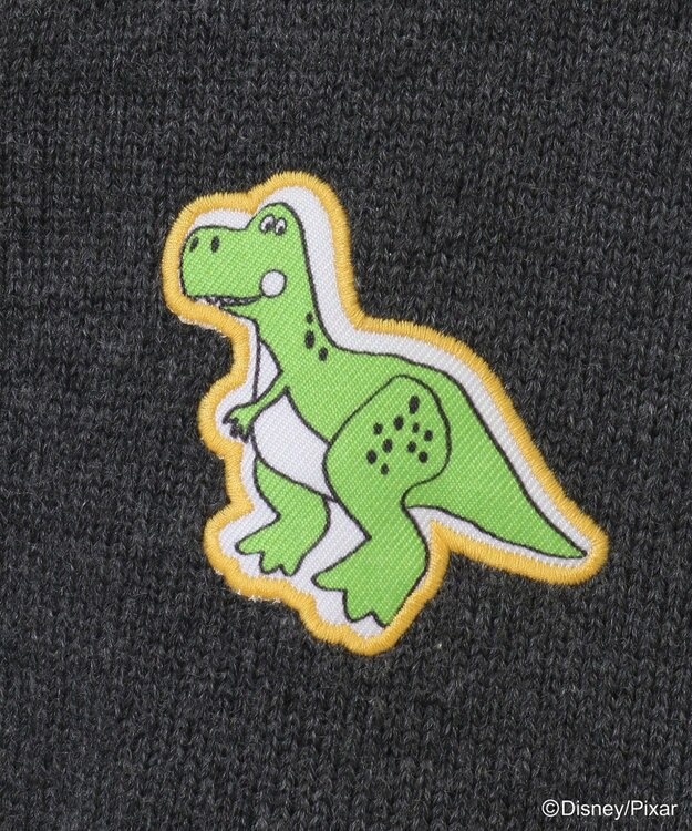 Green Parks トイストーリー／ワッペンショート丈カーディガン Gray Mixture