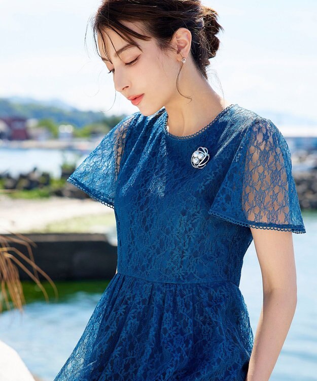 Tiaclasse 3粒パールブローチ シルバー