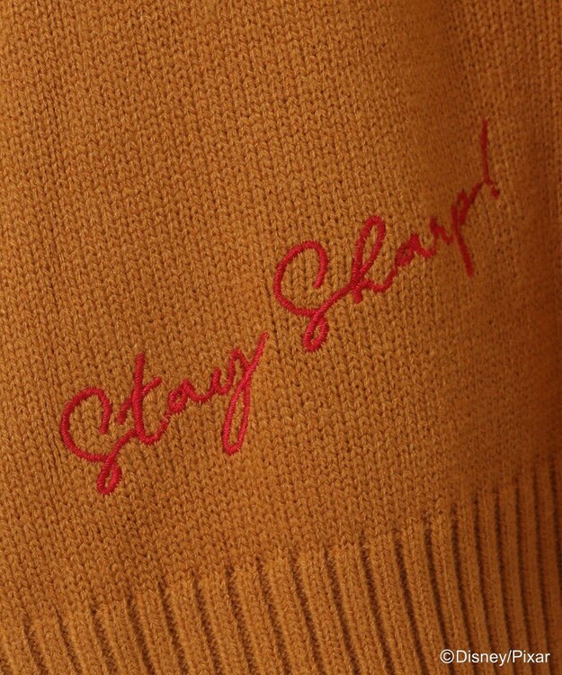 Green Parks トイストーリー／ワッペンショート丈カーディガン Brown