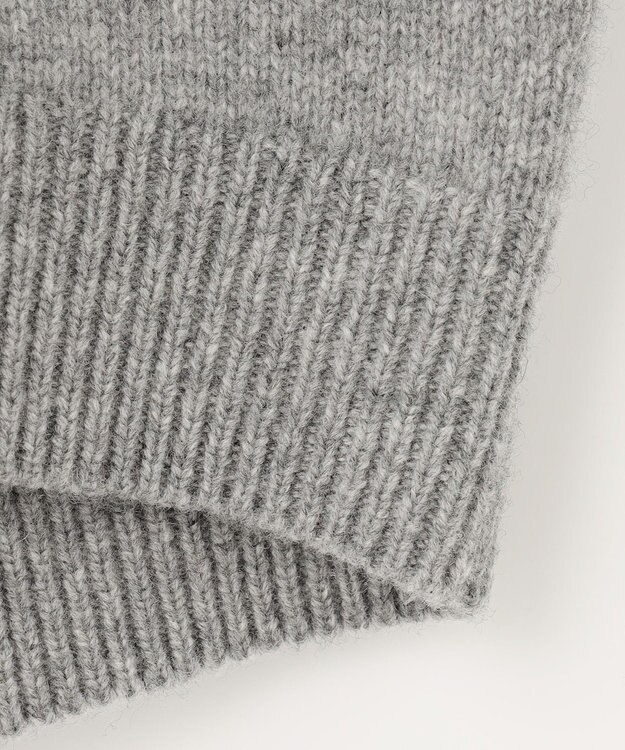 自由区 L フェアアイル クルーネックニット ライトグレー系