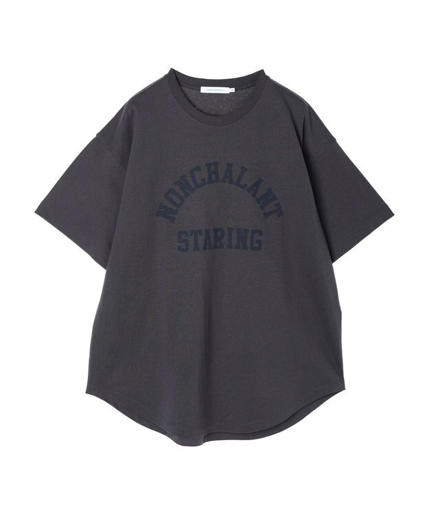 AMERICAN HOLIC ＮＯＮＣＨＡＬＡＮＴ　ＳＴＡＲＩＮＧ　カットチュニック2 Charcoal Gray