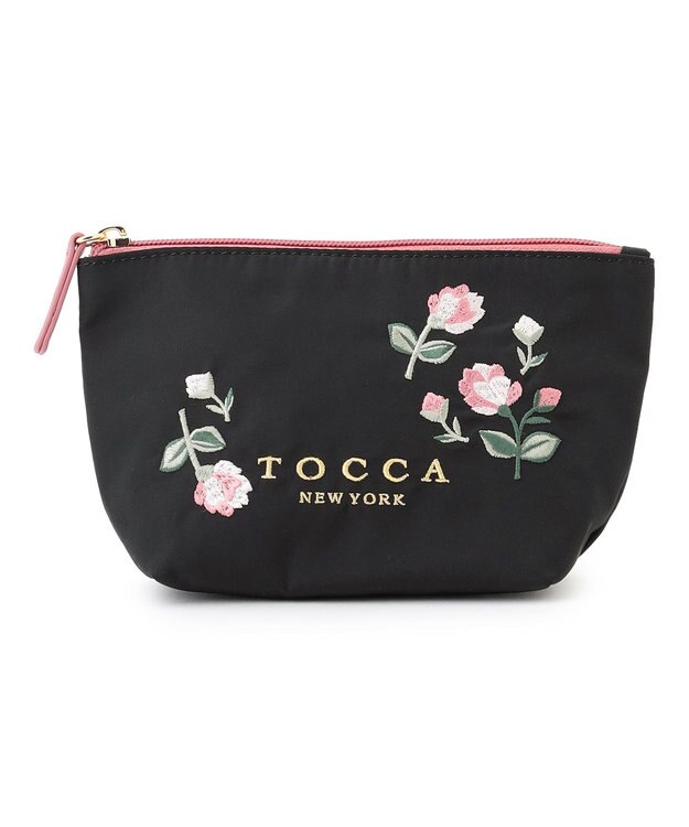 TOCCA 【一部カラー撥水】BOUQUET DE REVE POUCH ポーチ ブラック系