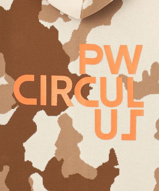 PW CIRCULUS 【WOMEN】ピント柄 ジップアップニットフーディ ベージュ系5